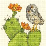 (image for) Prickly Owl Counted Cross Stitch Kit